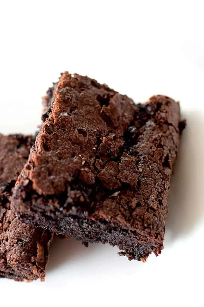 Closeup of Brownies Crunchy Top