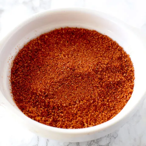 Israeli grilled chicken seasoning spice blend in a bowl