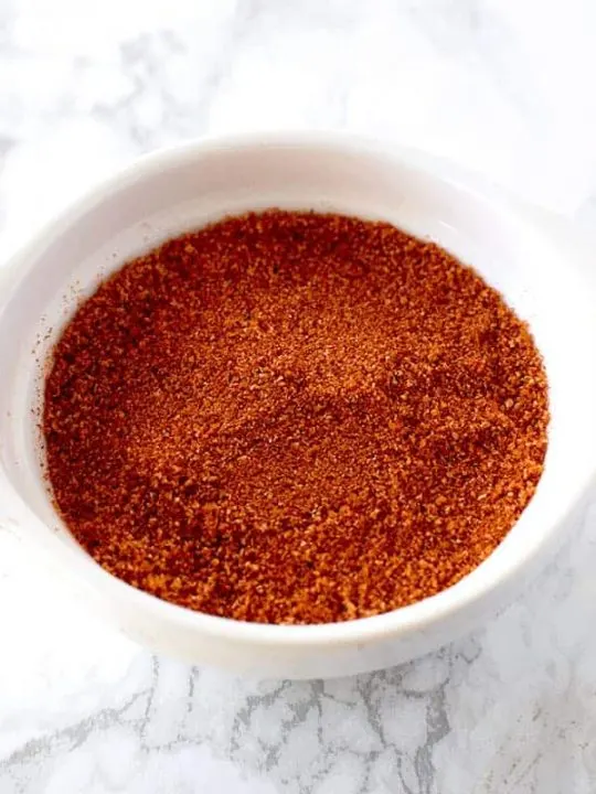 Israeli grilled chicken seasoning spice blend in a bowl