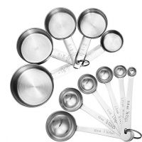 Accmor Stainless Steel Measuring Spoons and Cups Set