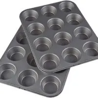 Nonstick Carbon Steel Muffin Pans, Set of 2