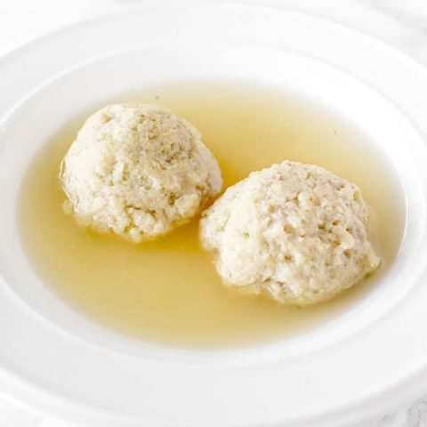 light and fluffy floater matzo balls in chicken soup