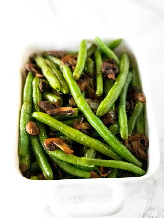 Sautéed Green Beans with Mushrooms