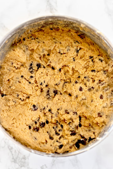 Eggless chocolate cookie dough