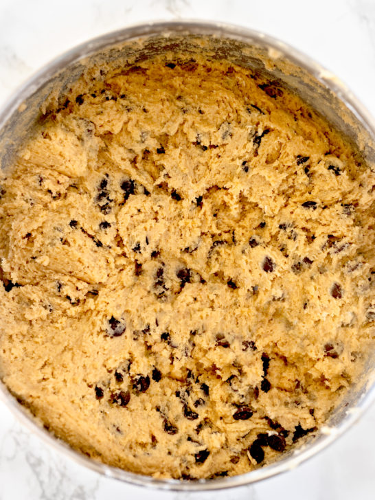 Eggless chocolate cookie dough