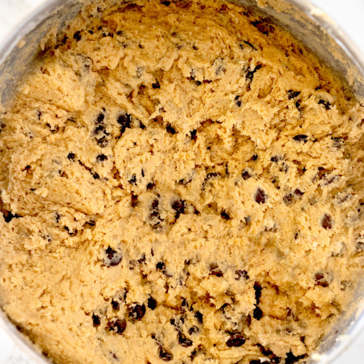 Eggless chocolate cookie dough